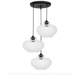 Heronia RIGATO/3L PENDEL BL-TRANSPARANTE ΚΡΕΜΑΣΤΟ ΑΝΙΣΟΠΕΔΟ ΓΥΑΛΙΝΟ