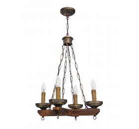 Heronia R-ΚΕΡΙ 4/Φ CROSS CHAIN BRONZE ΚΡΕΜΑΣΤΟ ΞΥΛΙΝΟ