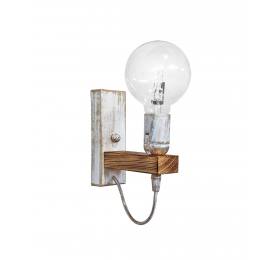 Heronia E/27AP FLAT WH-BR ΑΠΛΙΚΑ ΞΥΛ.ΝΤΟΥΙ