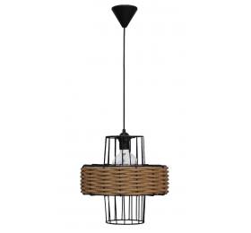 Heronia HAVANA 1L UFO Φ30 ΚΡΕΜΑΣΤΟ ΜΕΤΑΛΛΙΚΟ-ΣΧΟΙΝΙ Ε/27