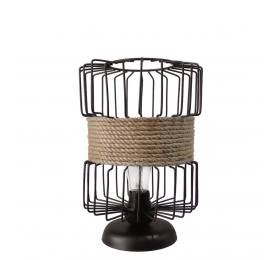 Heronia HAVANA/PR BARREL Η31cm x Φ20 ΠΟΡΤΑΤΙΦ ΜΕΤ.ΣΧΟΙΝΙ Ε/27