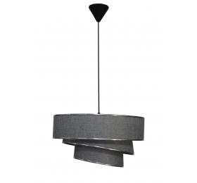 Heronia HK-30 ΓΚΡΙ 1L Φ40 3PLO Μοντέρνο Φωτιστικό Κρεμαστό E/27