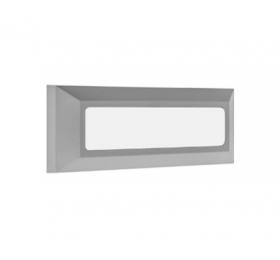 Heronia Φωτιστικό επιτοίχιο πλαφονιέρα HER-08 GREY LED εξωτερικού χώρου.