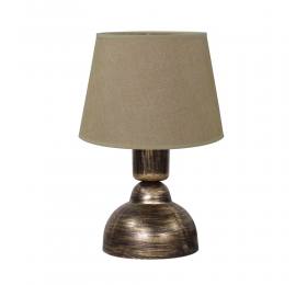 Heronia ΠΟΡΤΑΤΙΦ ΚΩΝΙΚΟ ΑΜΠΑΖΟΥΡ TL-09 Ø20 BR/ΜΠΕΖ Ε/27