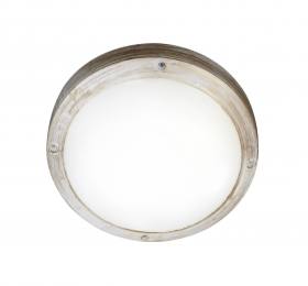 Heronia Φωτιστικό πλαφόν οροφής/τοίχου SLP-40Α WHITE-BRONZE