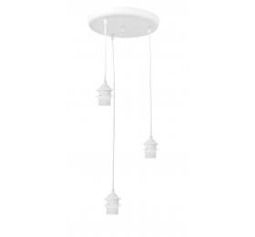 Heronia Φωτιστικό ανισόπεδο E/27 PENDEL 3/L RING WHITE ΣΚΕΛΕΤΟΣ