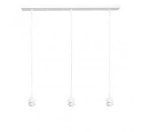 Heronia Ράγα φωτιστικού οροφής E/27 RAGA 3L WHITE METAL