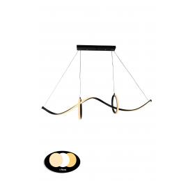 Heronia ZEUS BLACK LED ΚΡΕΜΑΣΤΟ 44W