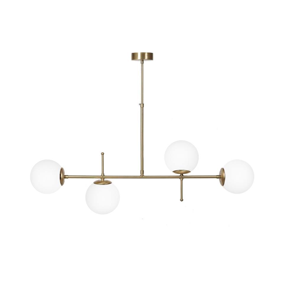 Heronia LUNA 4/L RAGA GOLD MAT-WHITE ΠΟΛΥΦΩΤΟ ΟΡΟΦΗΣ