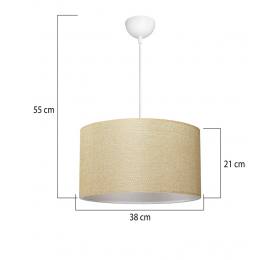 Heronia HKP-02 ΜΠΕΖ Φ40 1/L ΚΡΕΜΑΣΤΟ ΑΜΠΑΖΟΥΡ ΚΥΛΙΝΔΡΟΣ