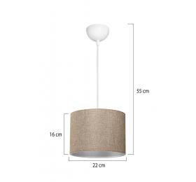 Heronia HKP-06 ΑΜΜΟΥ Φ22 1/L ΚΡΕΜΑΣΤΟ ΑΜΠΑΖΟΥΡ ΚΥΛΙΝΔΡΟΣ