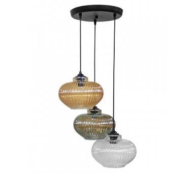 Heronia RIGATO 3/L PENDEL BLACK-TRICOLORE ΚΡΕΜΑΣΤΟ