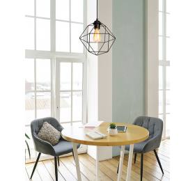 Heronia DM-03 1/L BLACK ΚΡΕΜΑΣΤΟ ΠΟΛΥΓΩΝΟ ΜΕΤΑΛΛΙΚΟ