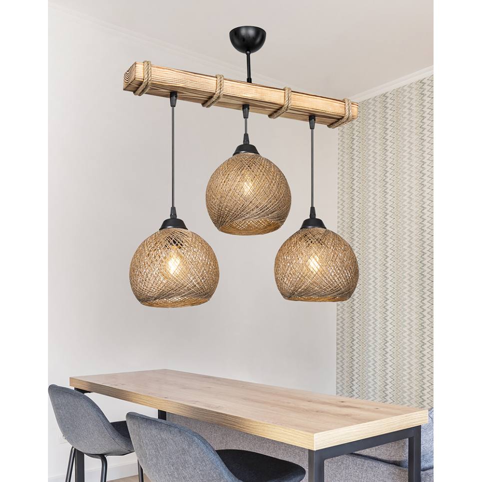 Heronia SILK/3L WOOD NATURAL ΚΡΕΜΑΣΤΟ