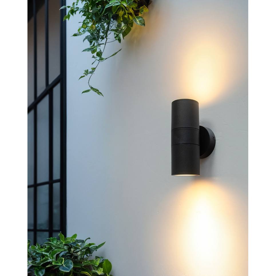 Heronia CH-02 GREY GU10 PLASTIC 2/L UP-DOWN ΣΠΟΤ