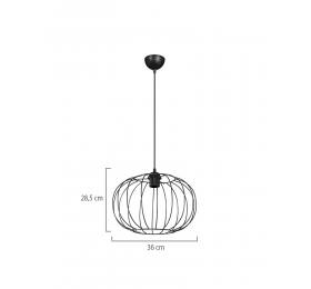 Heronia DM-06 BLACK 1/L ΟΒΑΛ ΚΡΕΜΑΣΤΟ ΣΥΡΜΑΤΙΝΟ