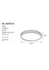 InLight Πλαφονιέρα οροφής LED 27W 4cct από λευκό ακρυλικό D:50cm (42051-B)