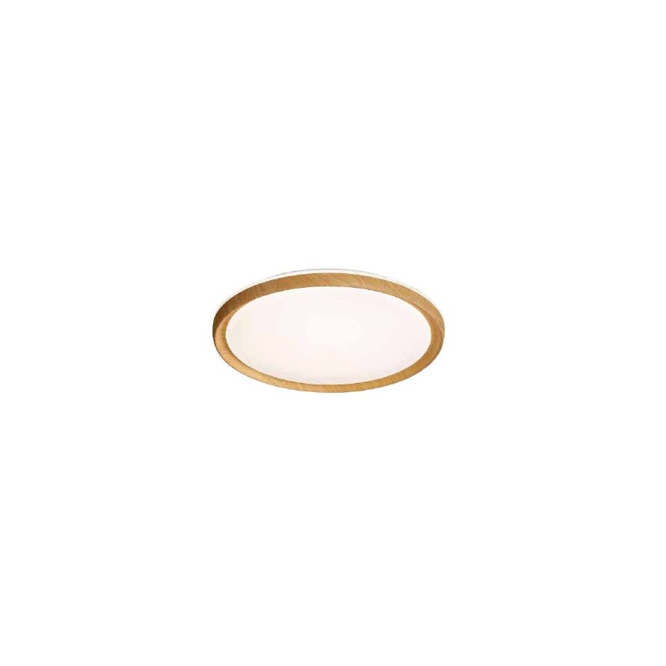 InLight Πλαφονιέρα οροφής από φυσικό ξύλο, 36W 4CCT αλουμίνιο (42052-A)