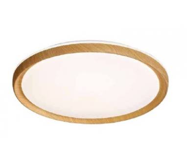 InLight Πλαφονιέρα οροφής από φυσικό ξύλο, 36W 4CCT αλουμίνιο (42052-A)