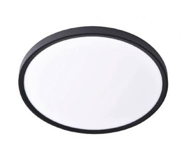 Inlight Πλαφονιέρα οροφής LED 60W 3CCT (by switch on base) σε μαύρη απόχρωση D:75x2,5cm (42036-AA-Black)