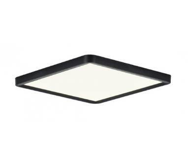 InLight Πλαφονιέρα οροφής LED 40W 3CCT (by switch on base) από μαύρο μέταλλο  D:50cm (42045-Black)