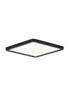 InLight Πλαφονιέρα οροφής LED 40W 3CCT (by switch on base) από μαύρο μέταλλο  D:50cm (42045-Black)