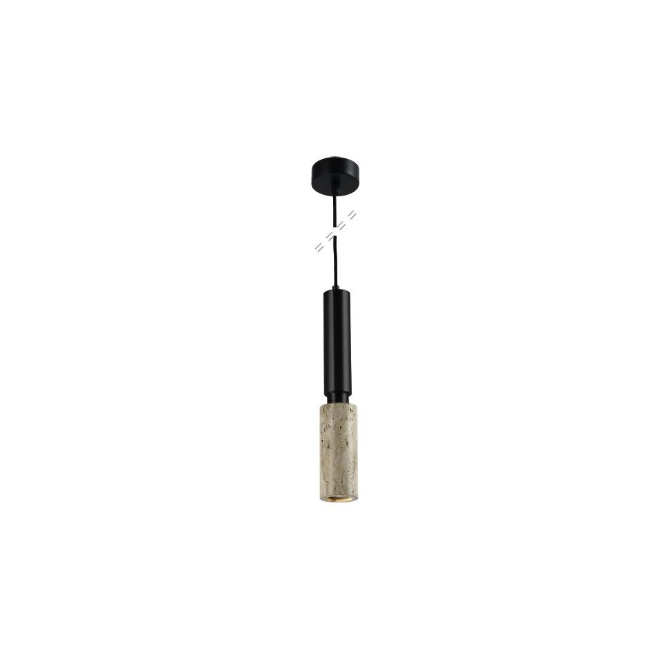InLight Κρεμαστό φωτιστικό γκρι από travertine marble 1XGU10 D:7,5 x 35cm (4088)
