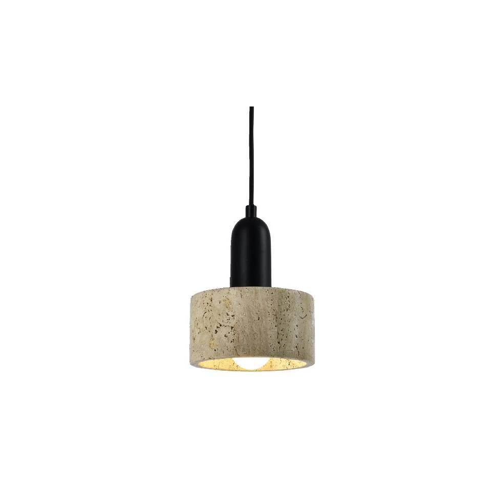 InLight Κρεμαστό φωτιστικό γκρι από travertine marble 1XΕ27 D:15 x 20cm (4086)