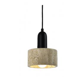 InLight Κρεμαστό φωτιστικό γκρι από travertine marble 1XΕ27 D:15 x 20cm (4086)