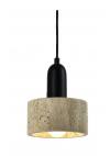 InLight Κρεμαστό φωτιστικό γκρι από travertine marble 1XΕ27 D:15 x 20cm (4086)