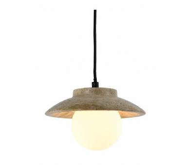 InLight Κρεμαστό φωτιστικό γκρι από travertine marble 1XG9 D:20 x 12.5cm (4093)