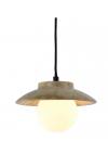 InLight Κρεμαστό φωτιστικό γκρι από travertine marble 1XG9 D:20 x 12.5cm (4093)