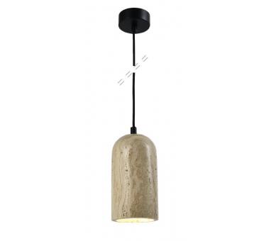 InLight Κρεμαστό φωτιστικό γκρι από travertine marble 1XΕ27 D:10 x 19cm (4089)