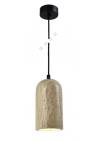 InLight Κρεμαστό φωτιστικό γκρι από travertine marble 1XΕ27 D:10 x 19cm (4089)