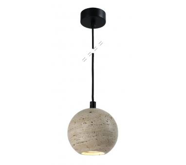 InLight Κρεμαστό φωτιστικό γκρι από travertine marble 1XGU10 D:11 x 11cm (4087)