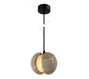 InLight Κρεμαστό φωτιστικό γκρι από travertine marble 1XG9 D:13 x 14cm (4092)