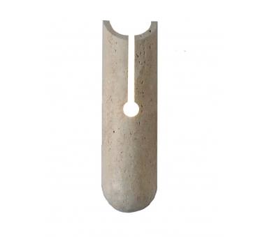 InLight Επιτοίχιο φωτιστικό γκρι από travertine marble 1XG9 D:10 x 35cm (43066)