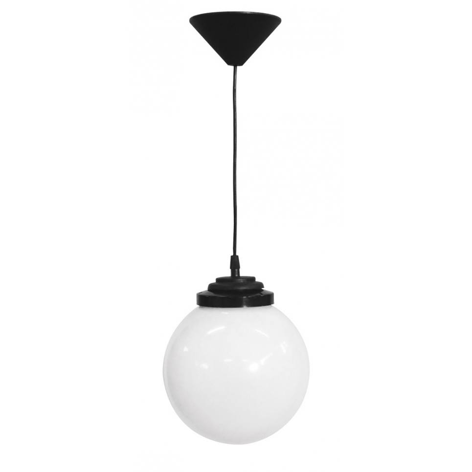 Heronia Φωτιστικό Κρεμαστό LP-100K Φ20 1L BLACK