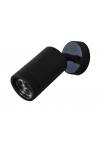 Heronia C-01ΚΕΥ BLACK 1/Φ ΣΠΟΤ ΣΠΑΣ.GU10LED-EL