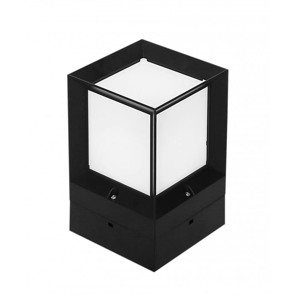 Heronia D-265 BLACK ΕΔΑΦΟΥΣ ΤΕΤΡΑΓΩΝΟ ΠΛΑΣΤΙΚΟ 16x16x27cm