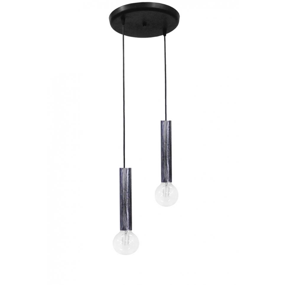 Heronia S-42PENDEL 2/L SILVER ΚΡΕΜΑΣΤΟ ΣΩΛΗΝΕΣ