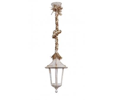 Heronia LP-400K ROPE ΜΙΧ-WH-BR ΚΡΕΜΑΣΤΟ ΦΑΝΑΡΙ