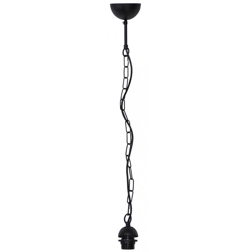 Heronia E/27K 1/L CHAIN BLACK ΑΝΑΡΤΗΣΗ ΑΛΥΣΙΔΑ ΡΟΔΕΛΑ