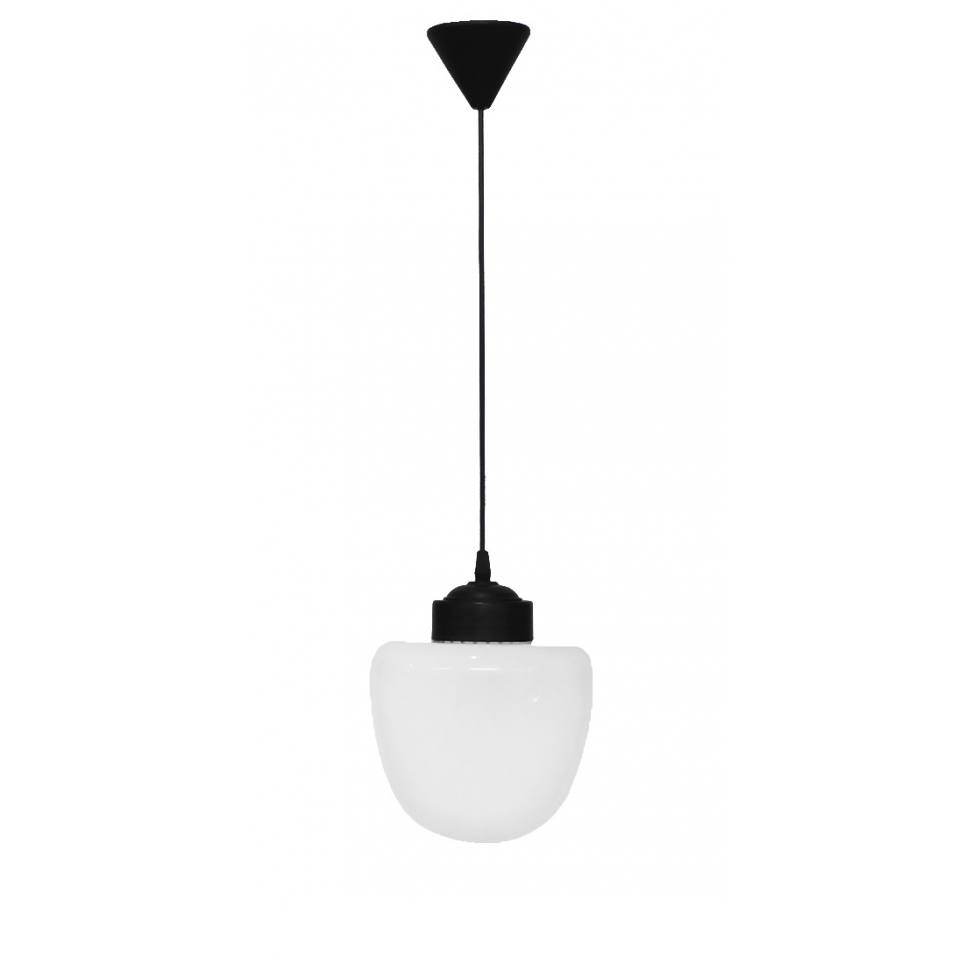 Heronia LP-120K BLACK ΚΡΕΜΑΣΤΟ- ΓΥΑΛΙ ΒΕΛΑΝΙΔΙ E/27