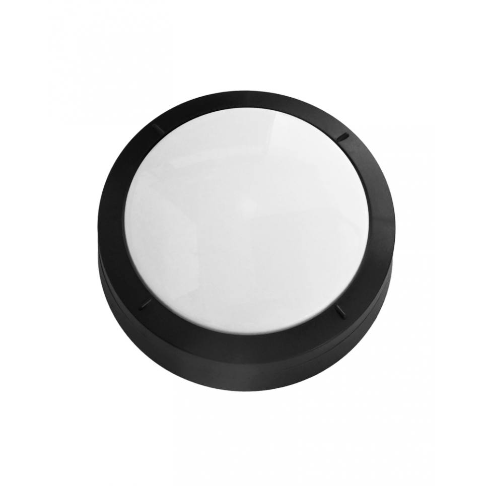 Heronia D-207 B BLACK ΣΤΕΓΑΝΗ ΕΠΙΤΟΙΧΙΑ ΠΛΑΦΟΝΙΕΡΑ ΕΞΩΤ. ΧΩΡΟΥ ΕΝΣΩΜΑΤΩΜΕΝΟ LED