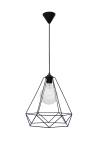 Heronia DM-01 NEW 1L BLACK METAL Μοντέρνο φωτιστικό