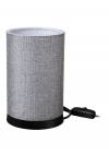 Heronia ΠΟΡΤΑΤΙΦ ΚΥΛΙΝΔΡΙΚΟ ΑΜΠΑΖΟΥΡ TL-07/H-04 GREY-BLACK  Ε/27