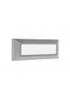 Heronia Φωτιστικό επιτοίχιο πλαφονιέρα HER-08 GREY LED εξωτερικού χώρου.