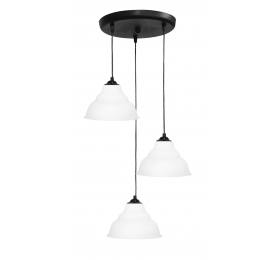 Heronia PUBLIC/20 PENDEL 3/L BLACK-WHITE ΚΡΕΜΑΣΤΟ