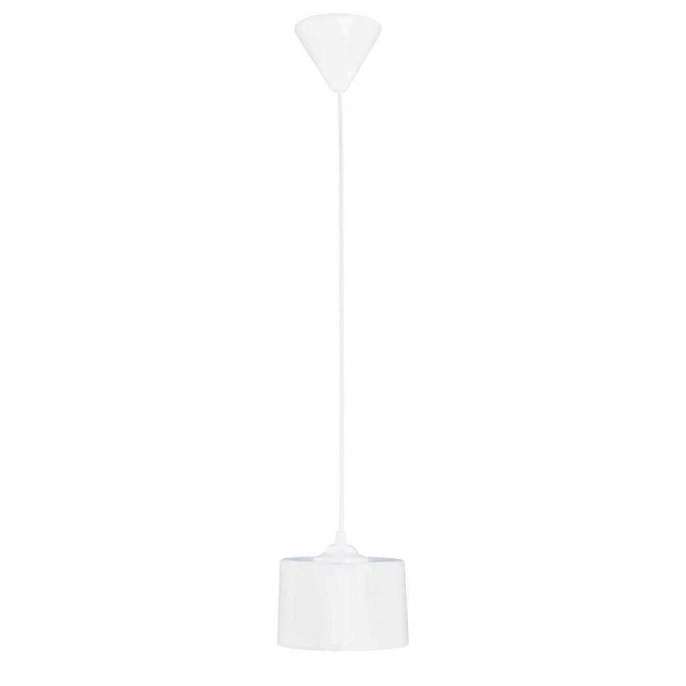 Heronia DRUM 1L WH-WH Φ14 PENDEL ΚΡΕΜΑΣΤΟ ΠΛΑΣΤΙΚΟ Ε/27